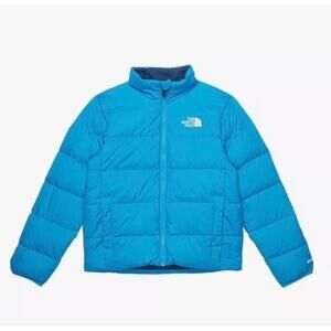 The North Face Teen Reversible North Down Jacket, Acoustic Blue, XS 6, NWT